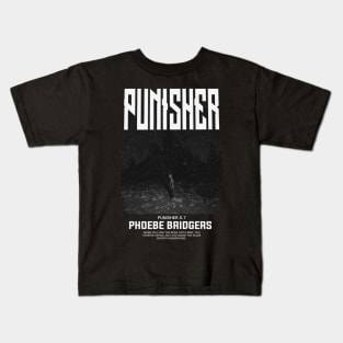 punisher vintage black fanart 4 Kids T-Shirt